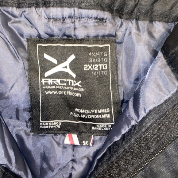 NEW Arctix Insulated Snow Pants Black Women's 2X (20-22W) 31" Inseam NWT Zip Leg - Picture 4 of 9